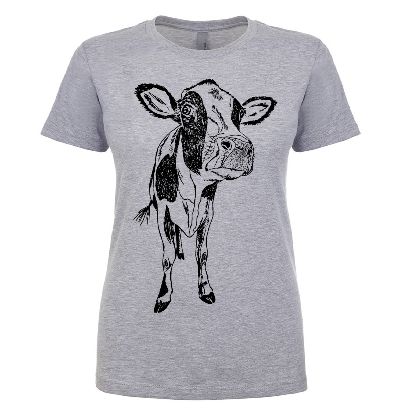 Curious Cow Ladies Snug Fit T Shirt