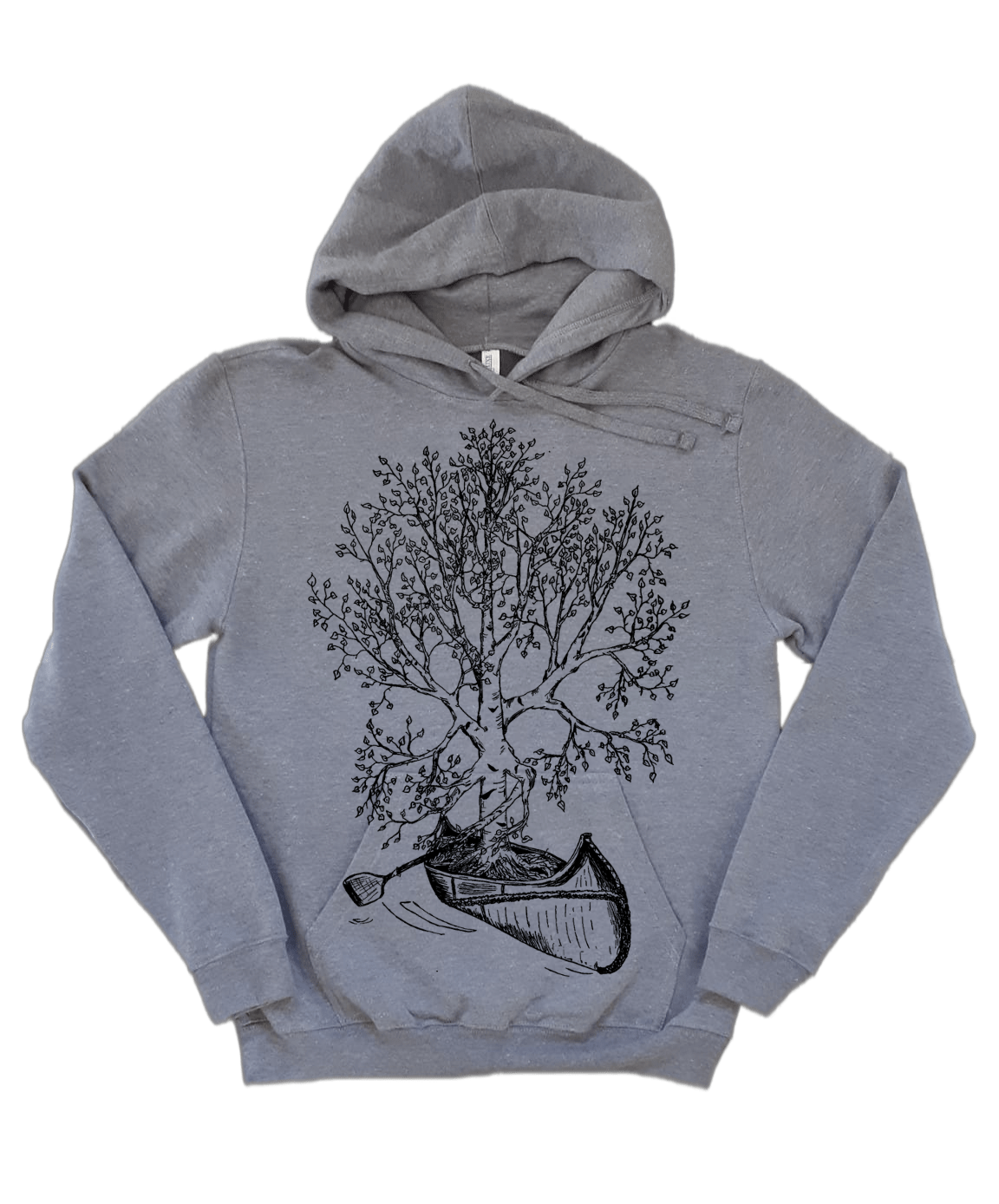 Birch Tree in a Canoe Unisex Fleece Hoodie