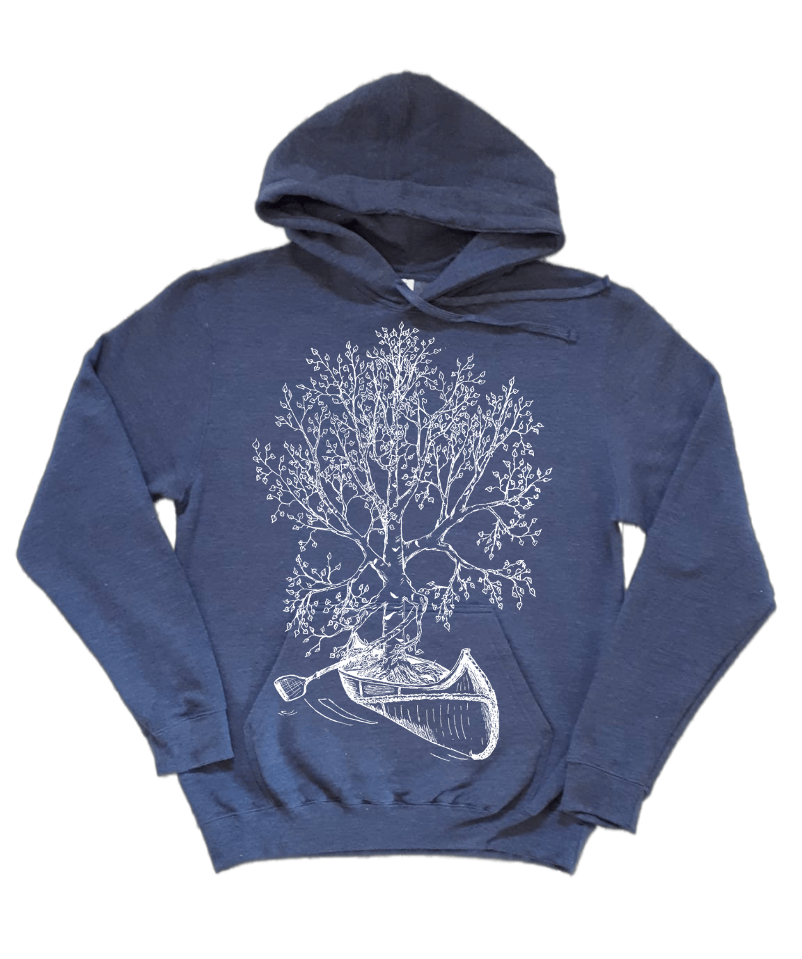 Birch Tree in a Canoe Unisex Fleece Hoodie