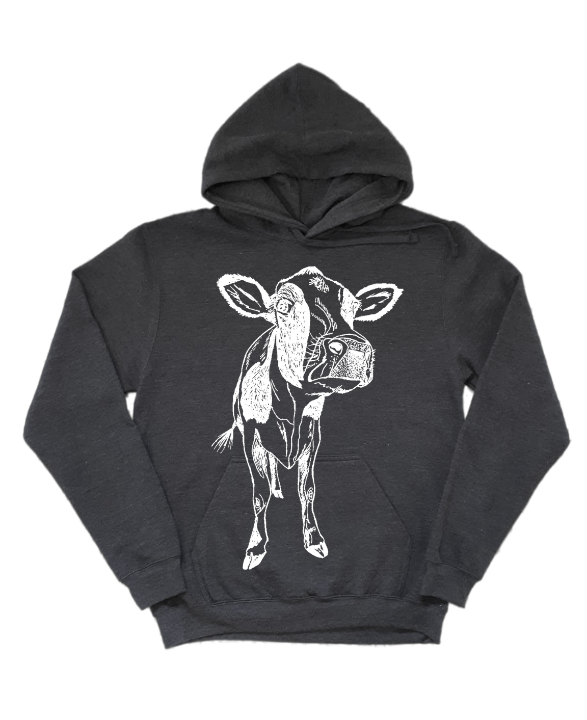 Curious Cow Unisex Fleece Hoodie