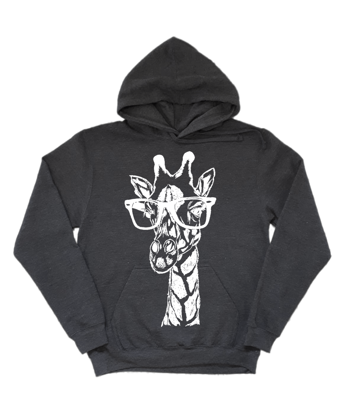 The Original Giraffe Wearing Glasses Unisex Fleece Hoodie