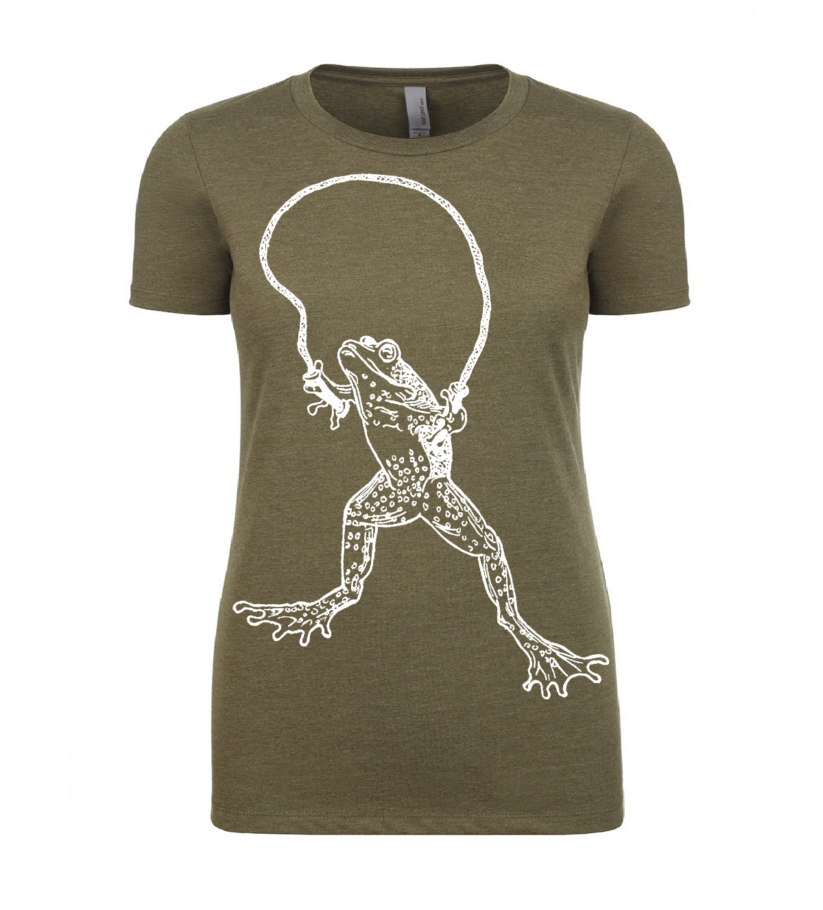 Jumping Frog Ladies T Shirt