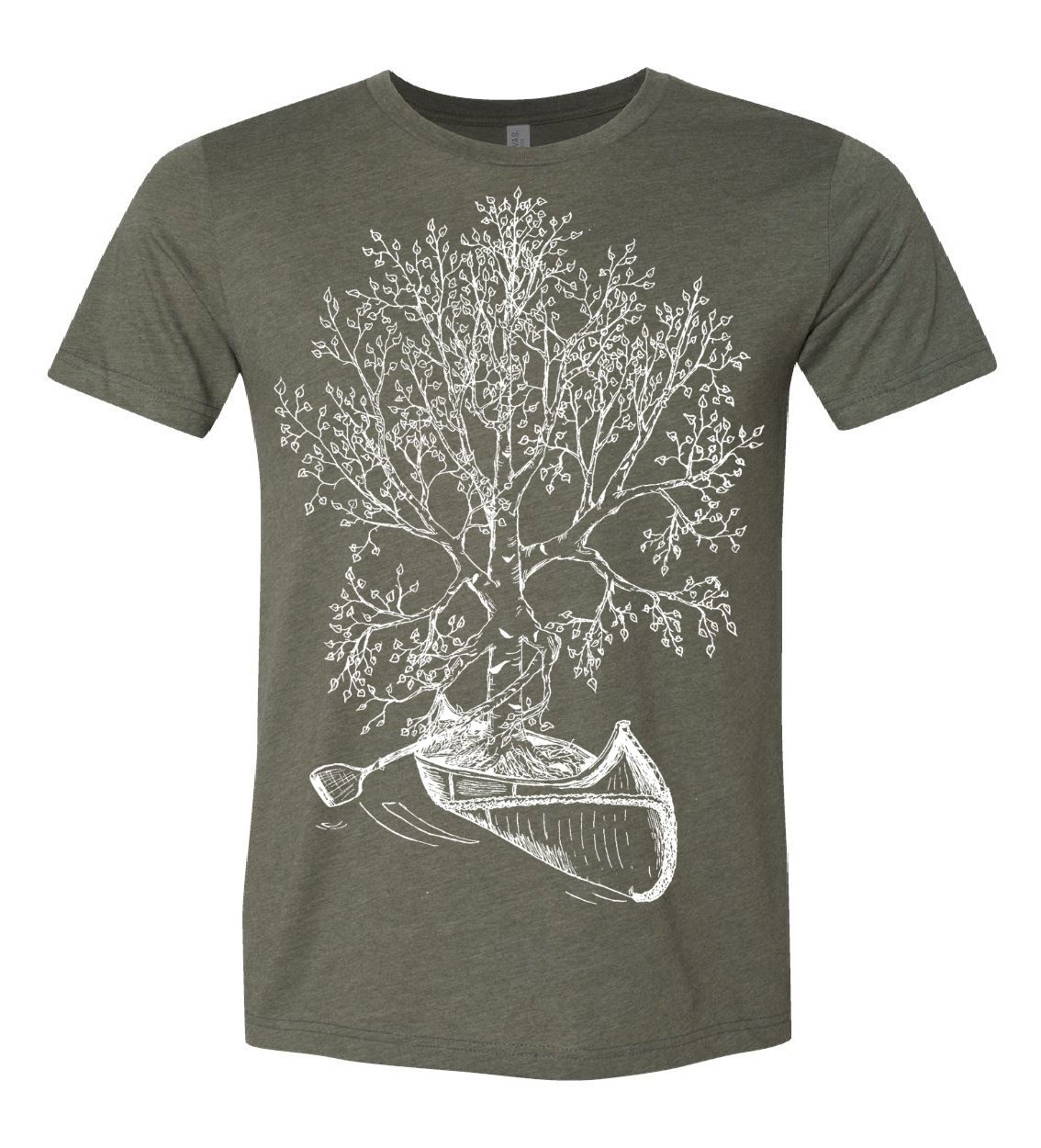 Birch Tree in a Canoe Unisex T Shirt