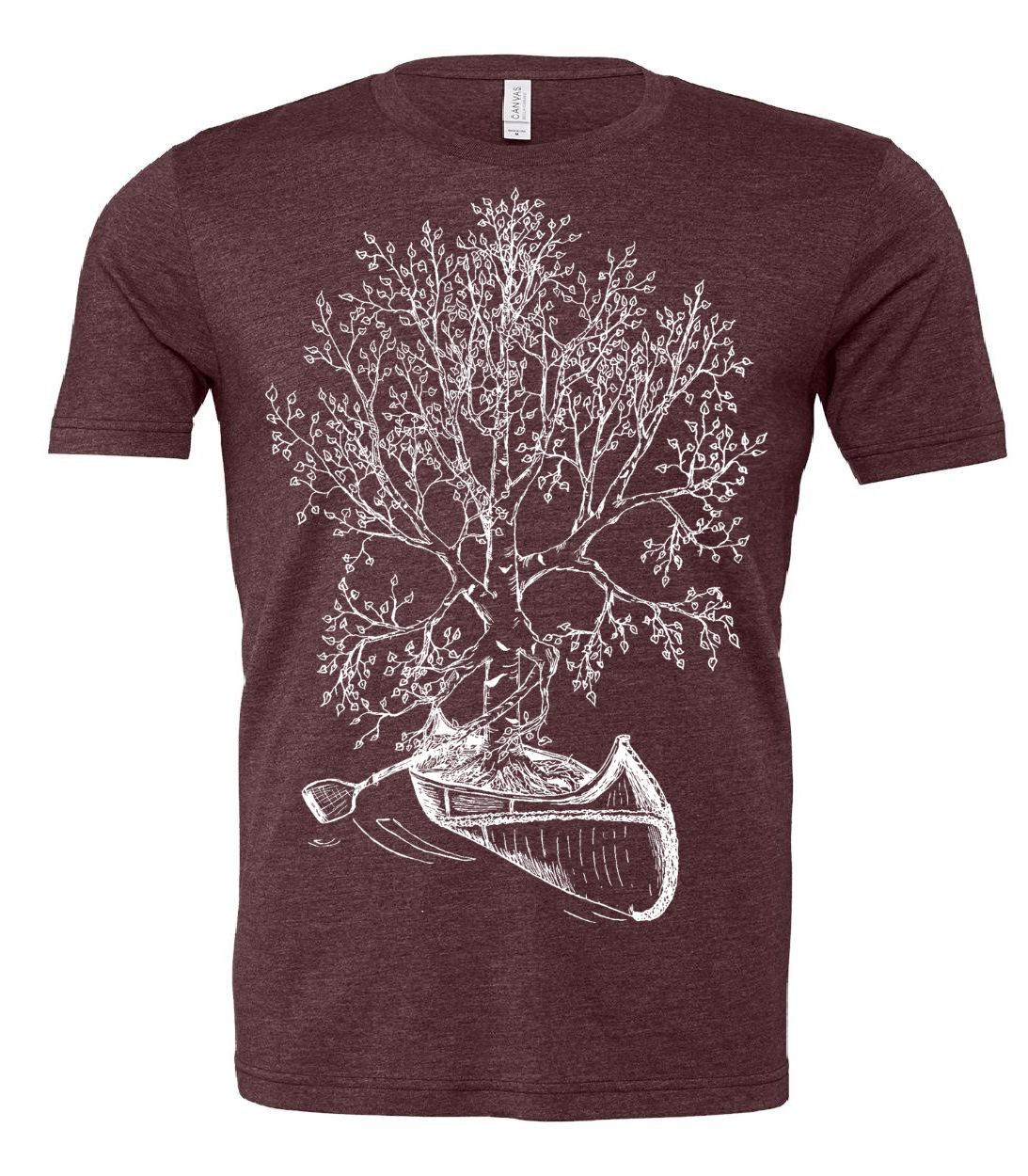 Birch Tree in a Canoe Unisex T Shirt
