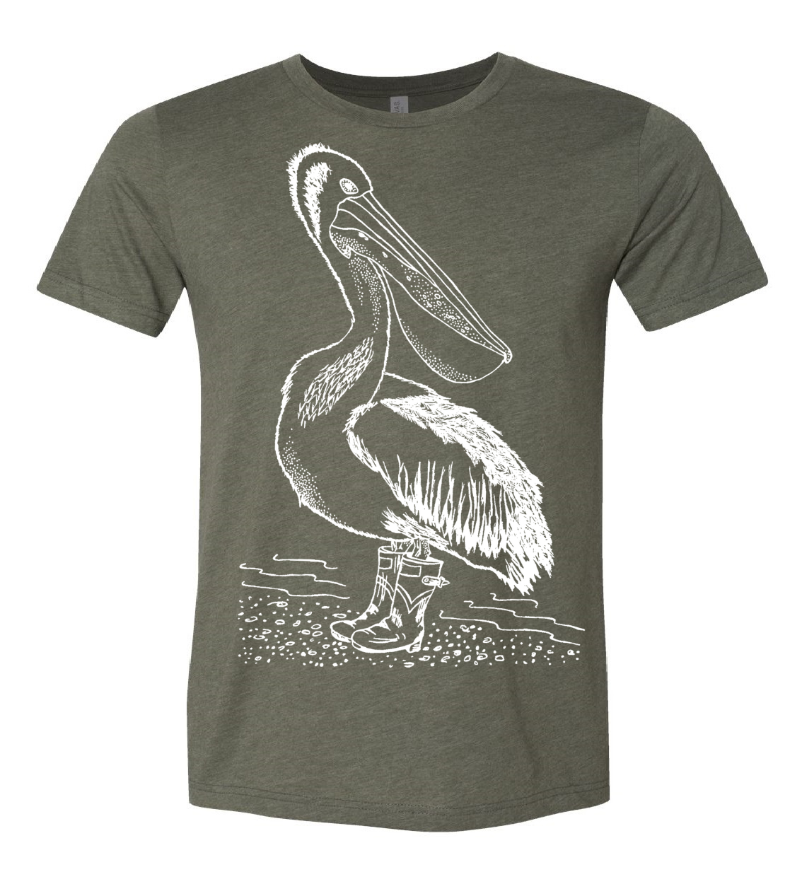 Pelican Wearing Rain Boots Unisex T Shirt