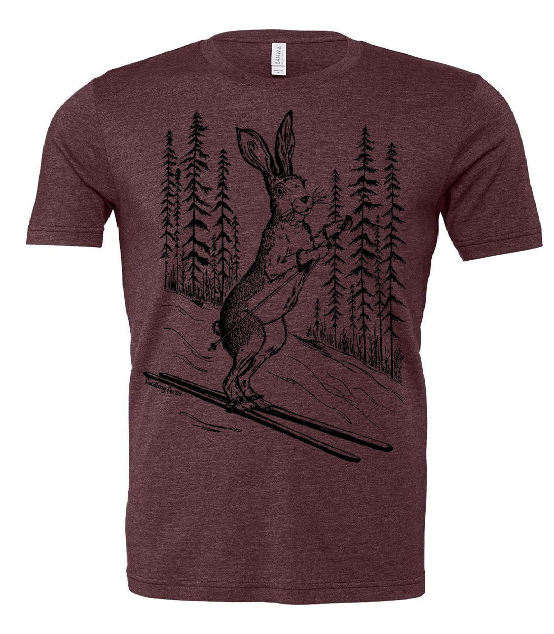 Bunny Hill Alpine Skier Unisex T Shirt
