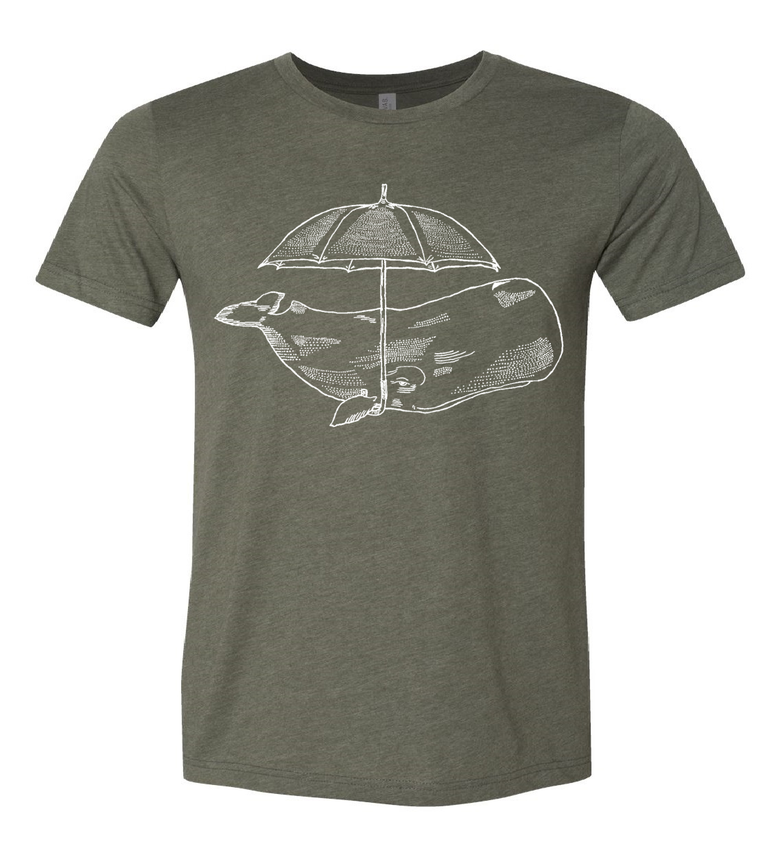 Whale with an Umbrella Unisex T Shirt
