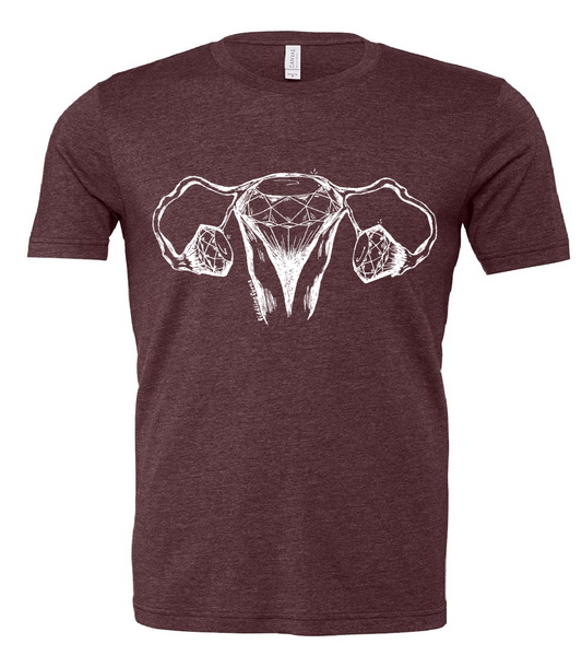 Diamond Uterus and Ovaries Unisex T Shirt