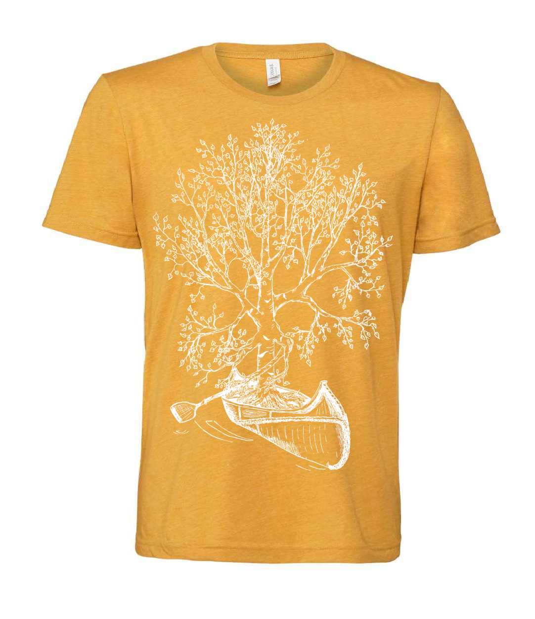 Birch Tree in a Canoe Unisex T Shirt