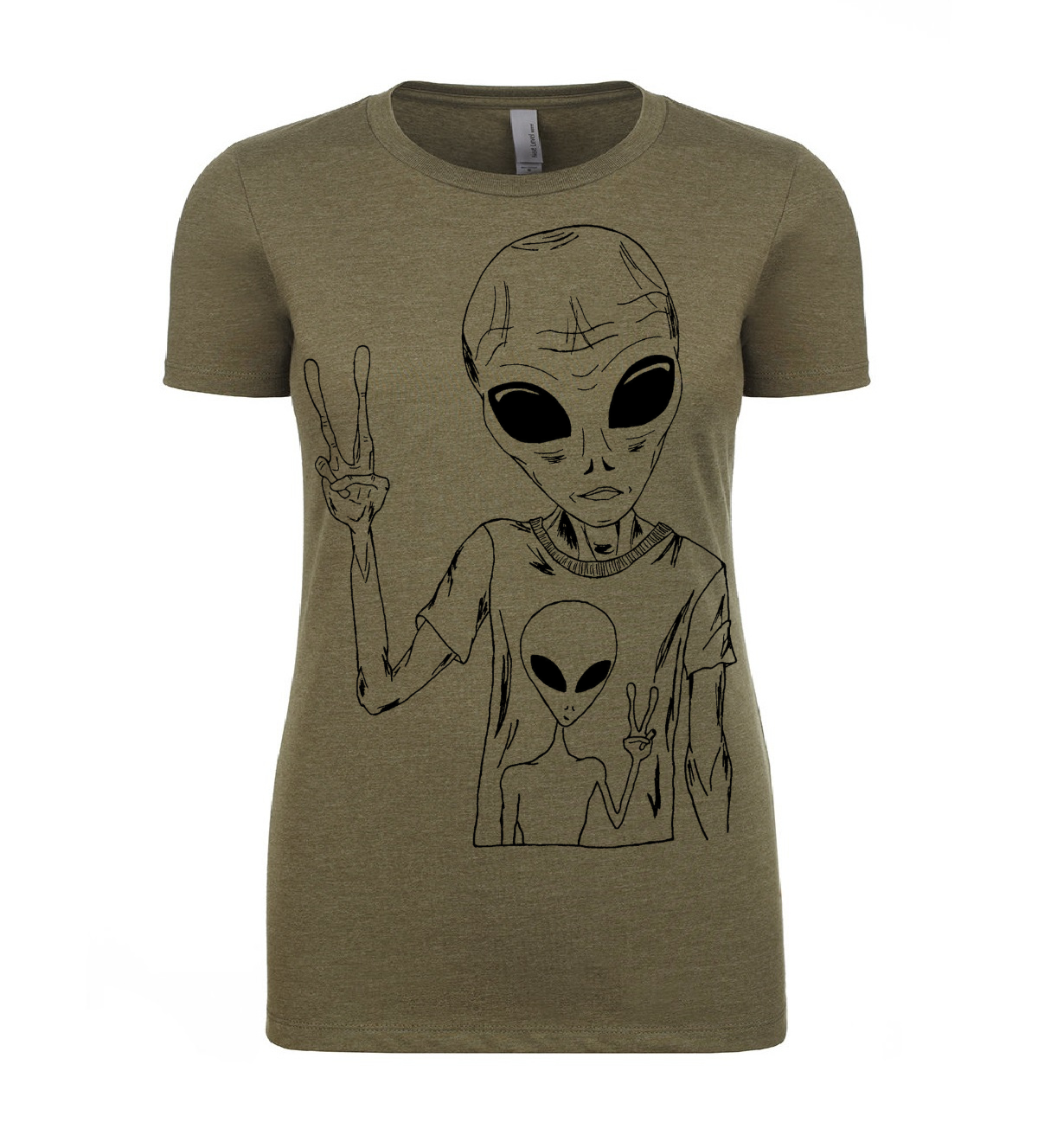 Alien T-Shirt Ladies Snug Fit T Shirt