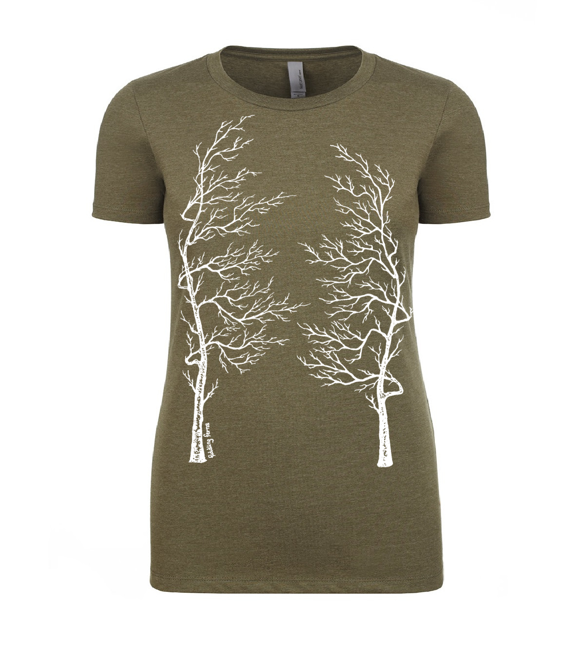 Bare Trees as Lungs Ladies Snug Fit T Shirt