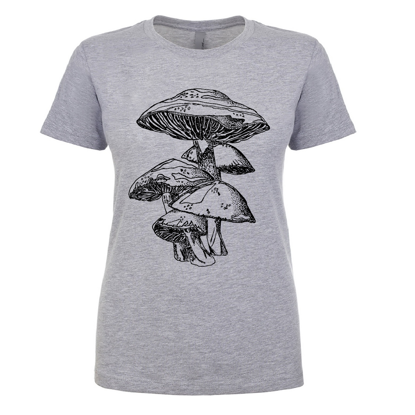 Mushrooms Ladies Snug Fit T Shirt