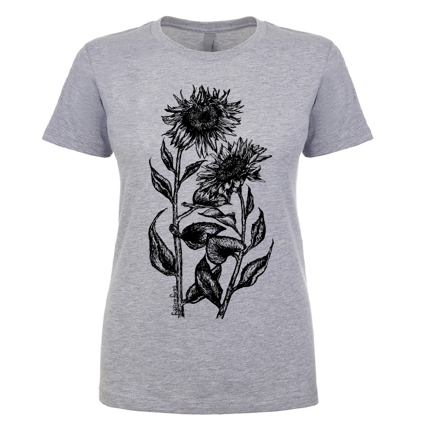 Sunflowers Ladies Snug Fit T Shirt