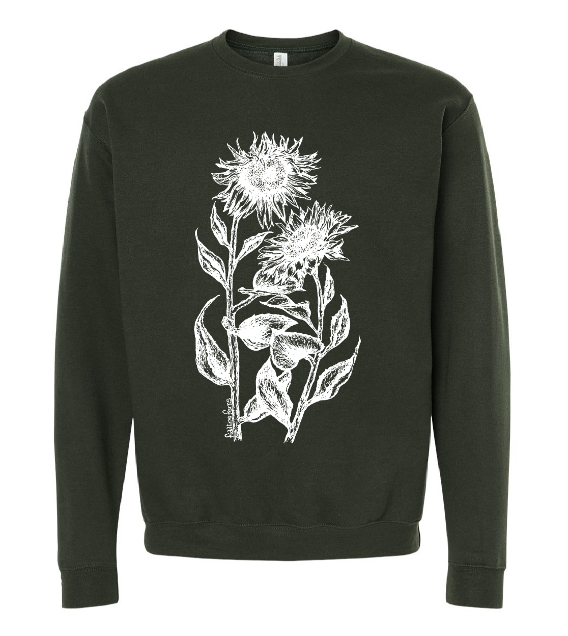 Sunflowers Unisex Fleece Crewneck