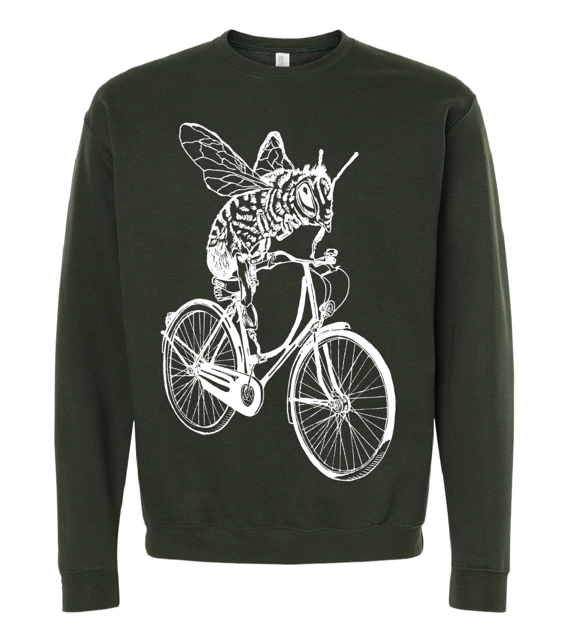 Bee-Cyclette Unisex Fleece Crewneck