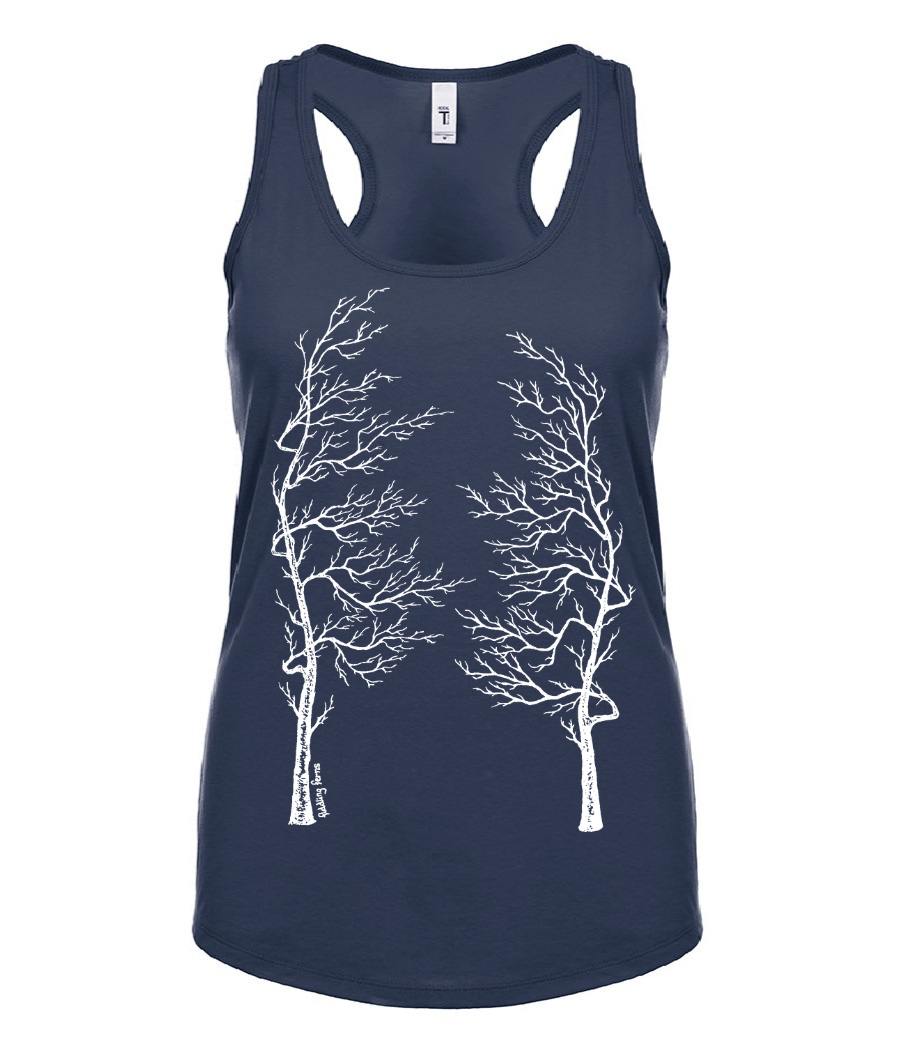 Bare Tree Lungs Ladies Tank Top