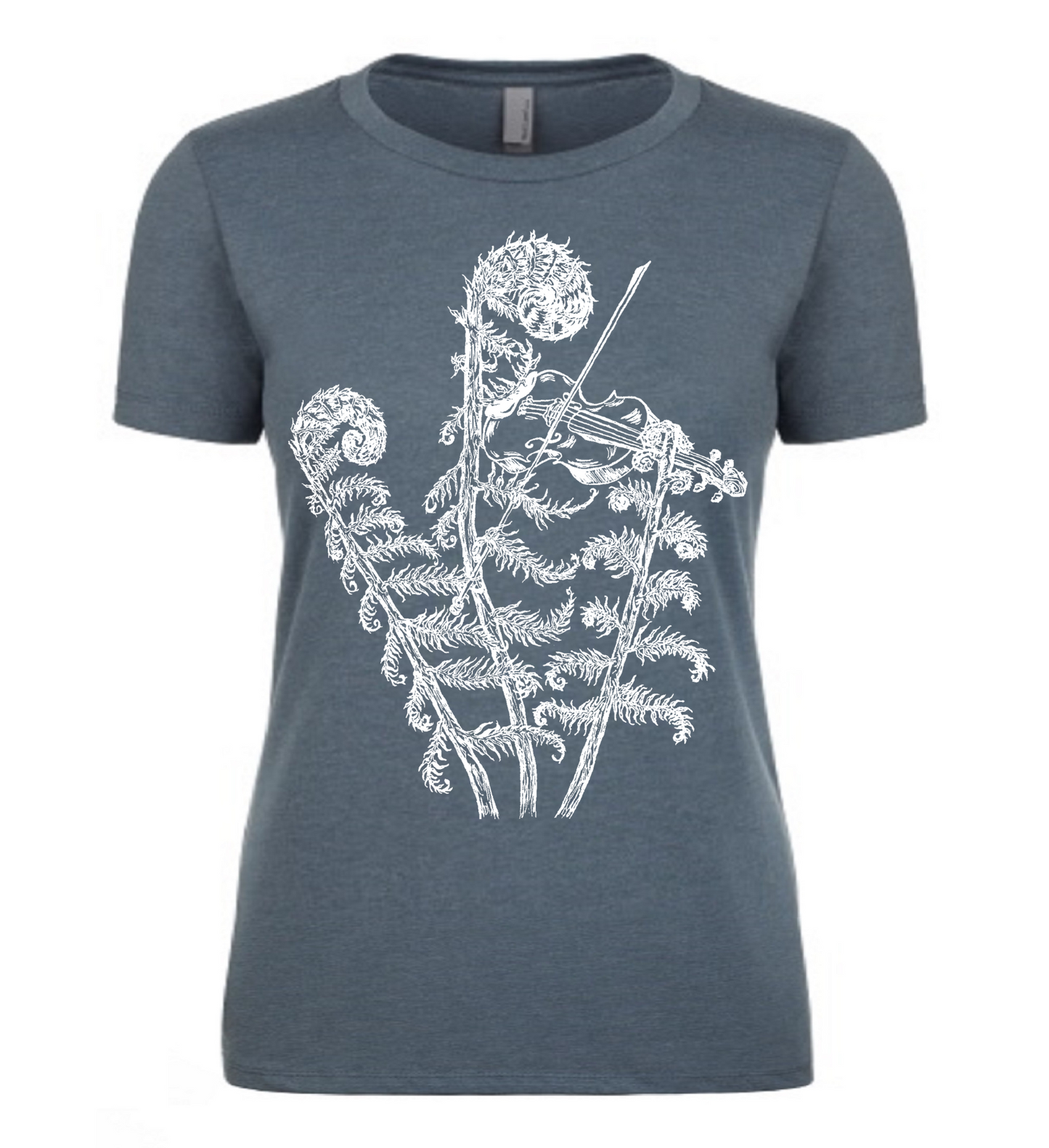 Fiddling Fiddleheads Ladies T Shirt