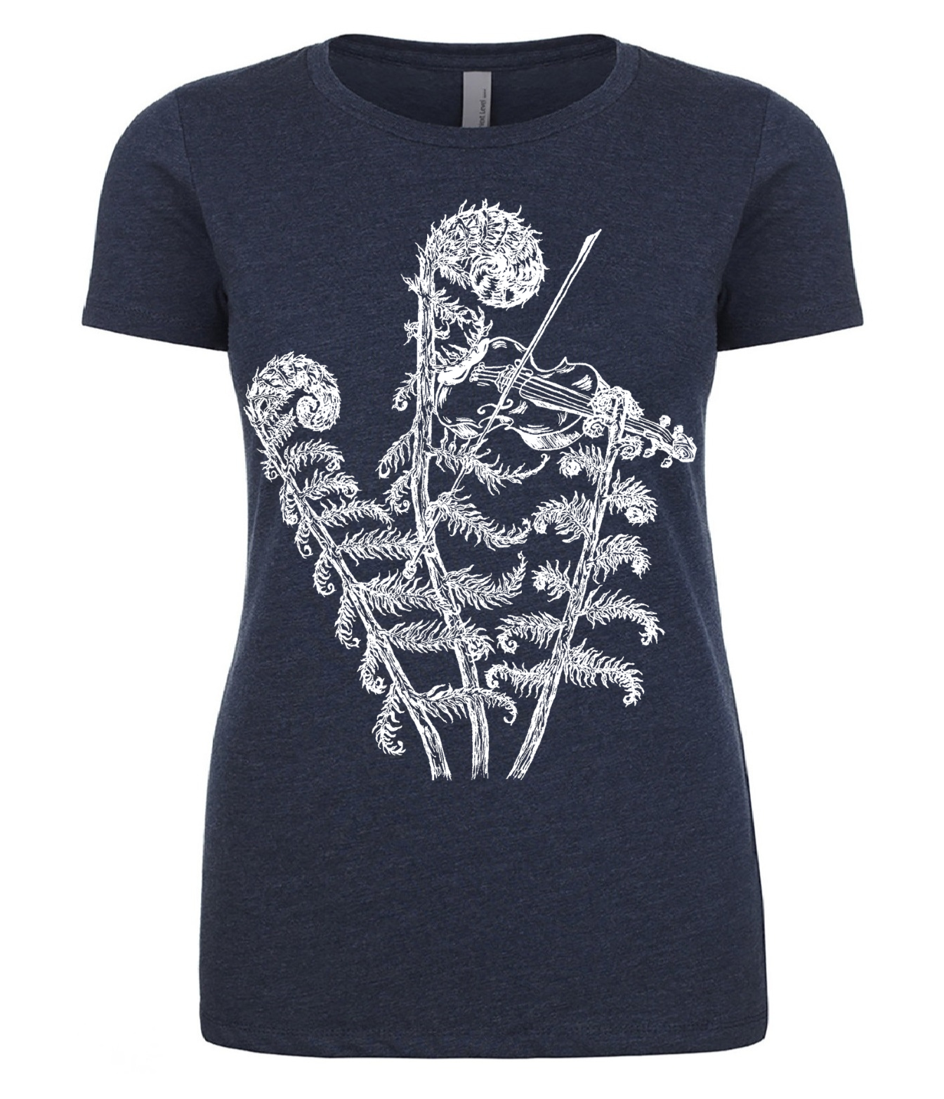 Fiddling Fiddleheads Ladies T Shirt