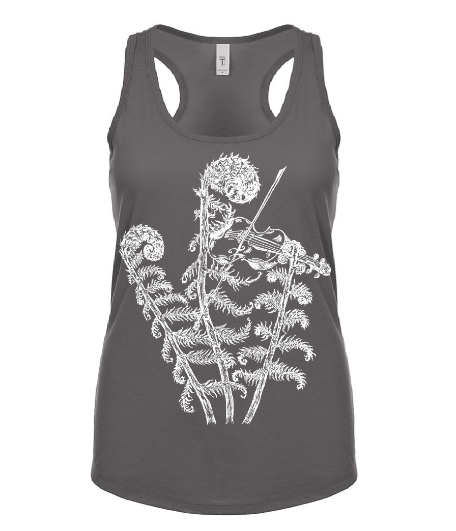 Fiddleheads Playing the Fiddle Ladies Tank Top