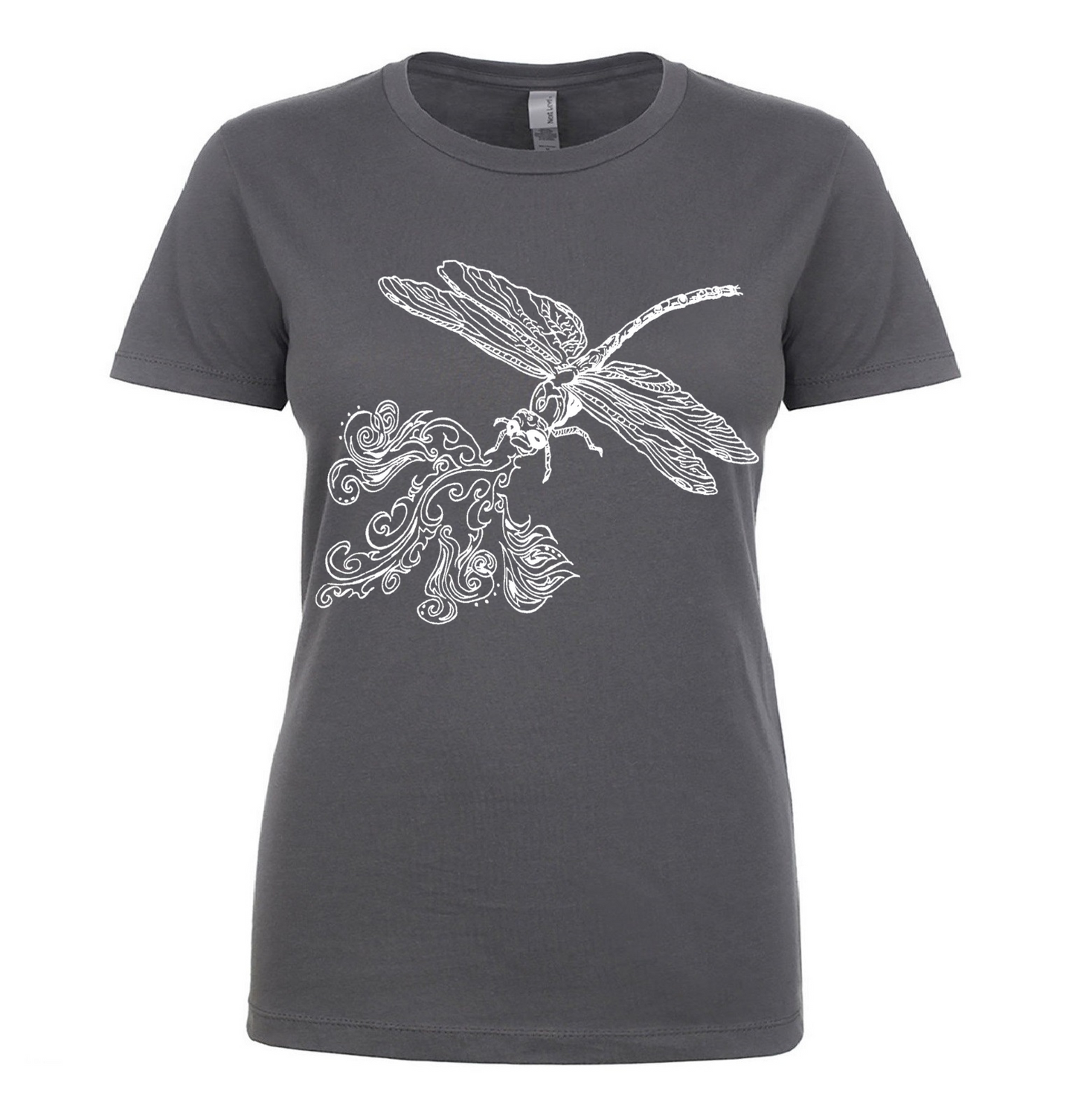 Fire Breathing Dragonfly Ladies T Shirt