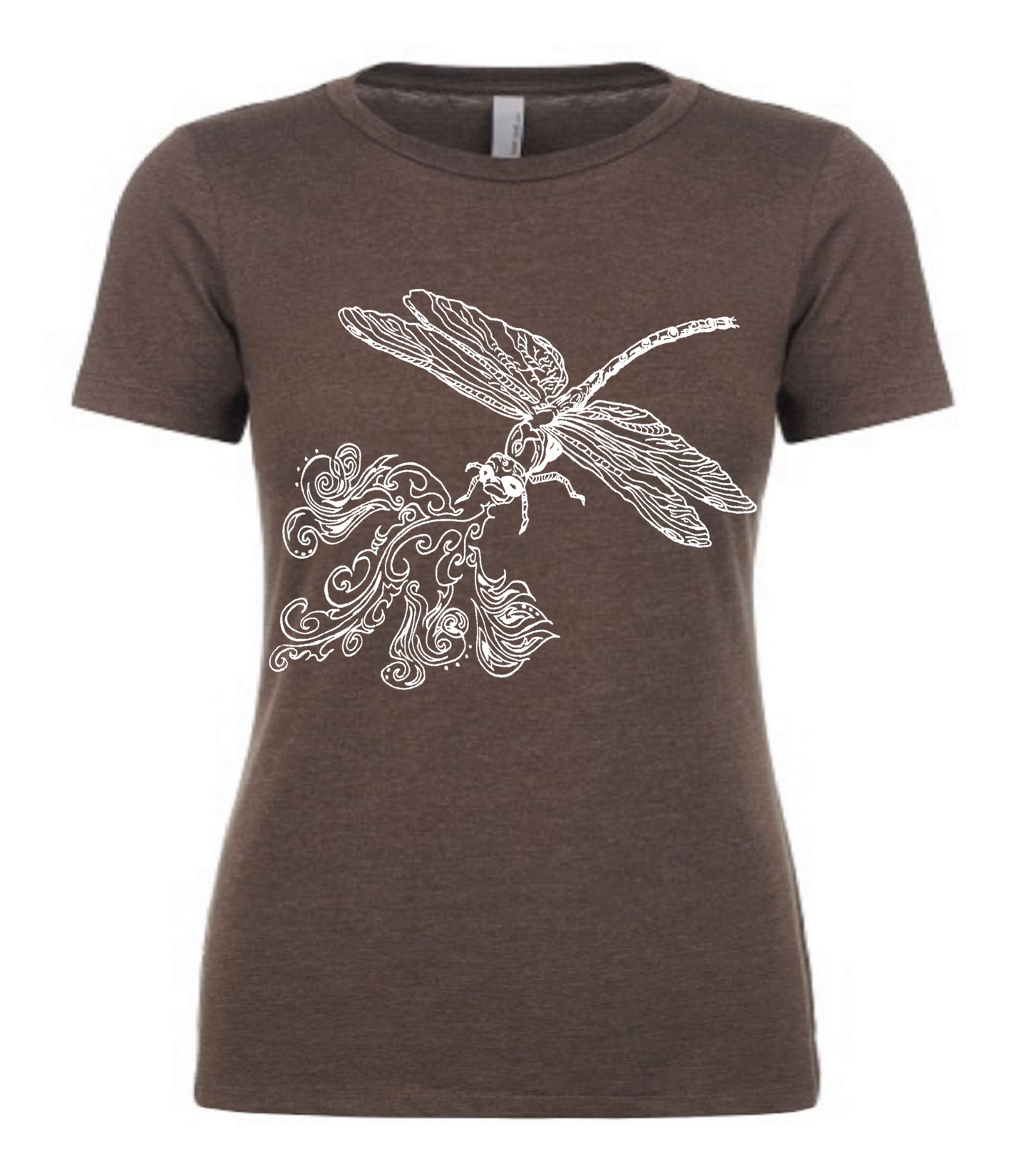 Fire Breathing Dragonfly Ladies T Shirt