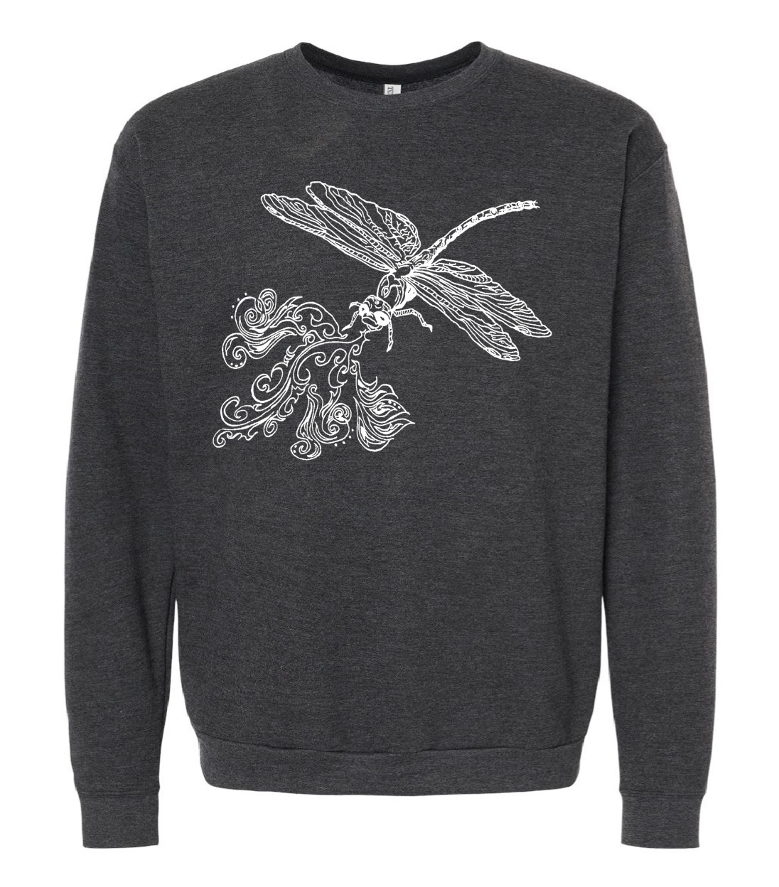 Fire Breathing Dragonfly Unisex Fleece Crewneck