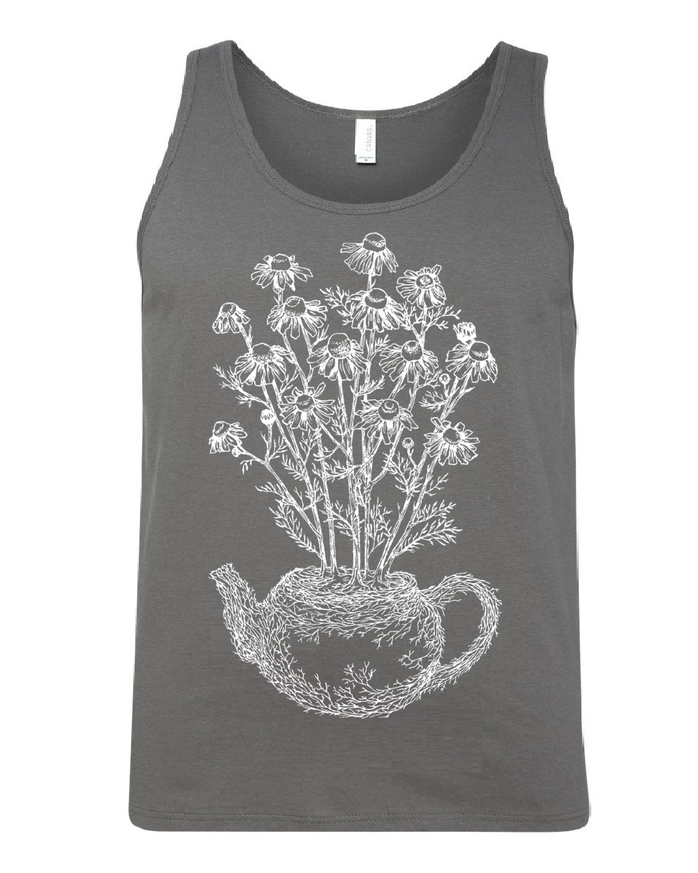 Chamomile Teapot Unisex Tank Top