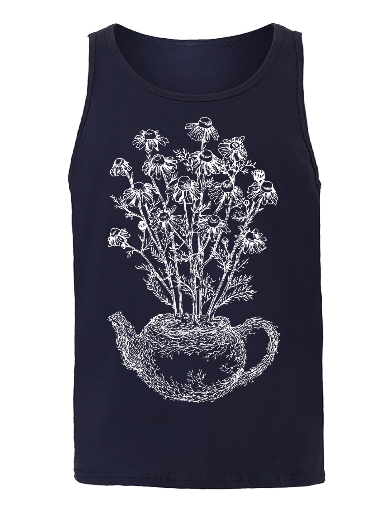 Chamomile Teapot Unisex Tank Top