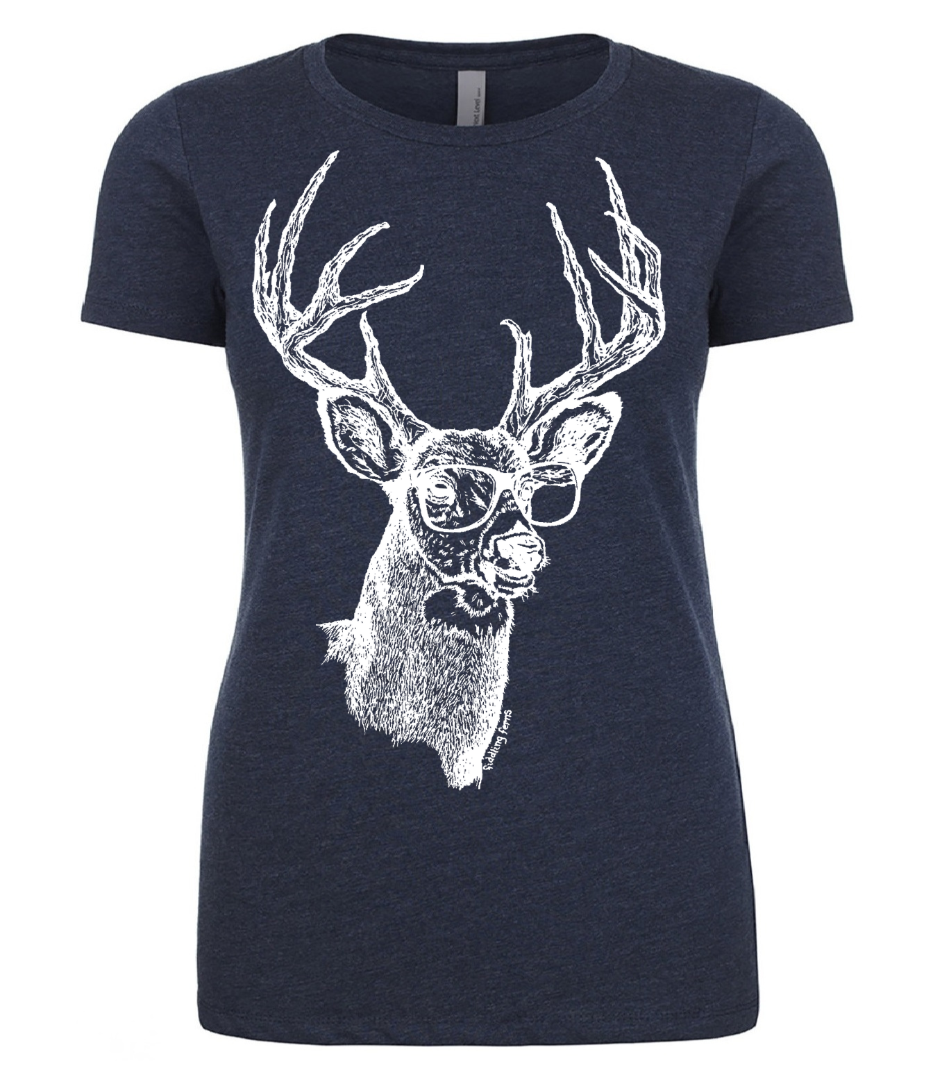 Buck Wearing Glasses Ladies T Shirt