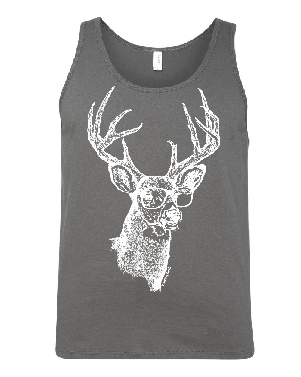Buck Wearing Glasses Unisex Tank Top