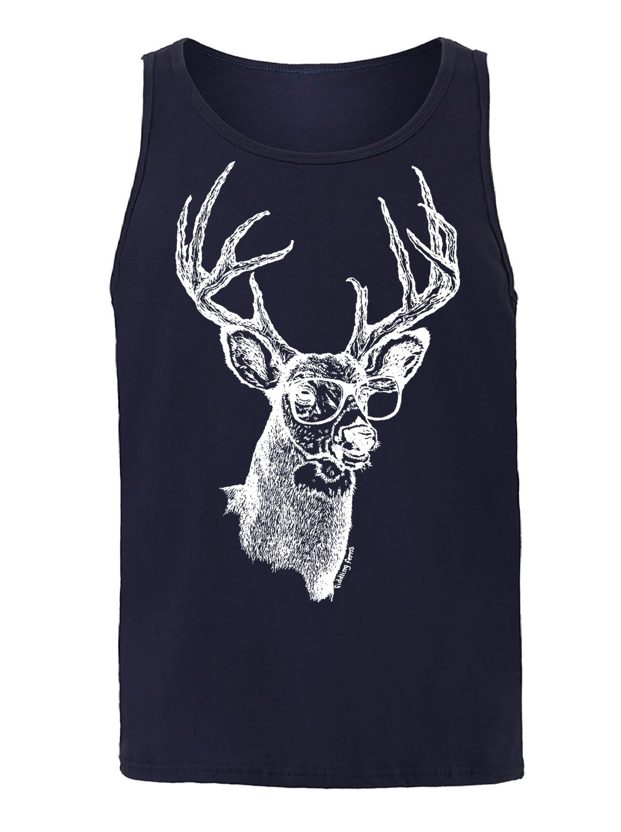 Buck Wearing Glasses Unisex Tank Top