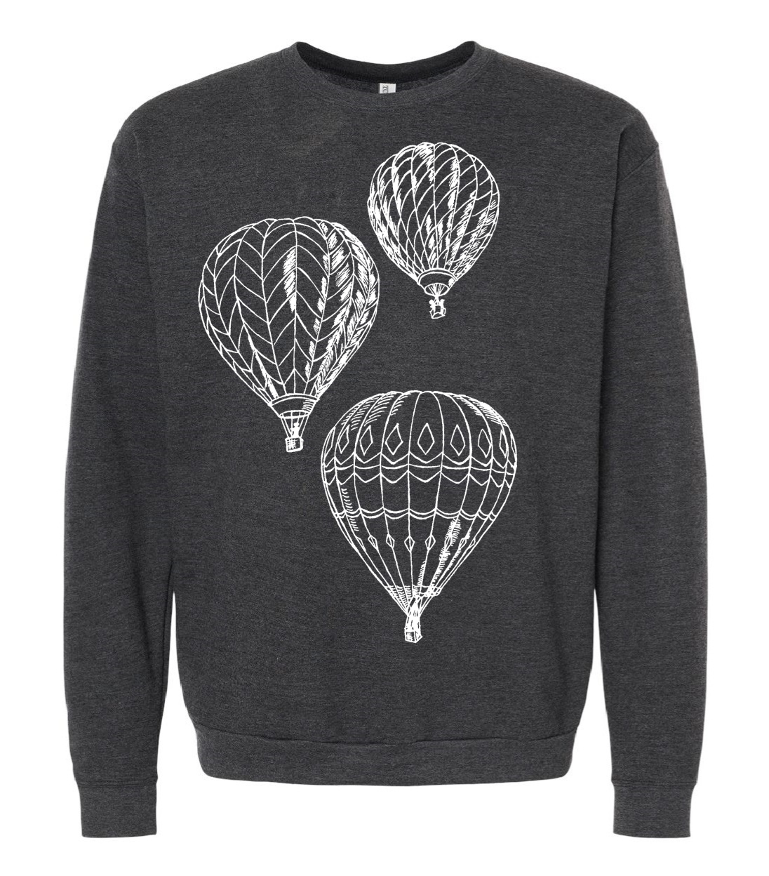 Hot Air Balloons Unisex Fleece Crewneck