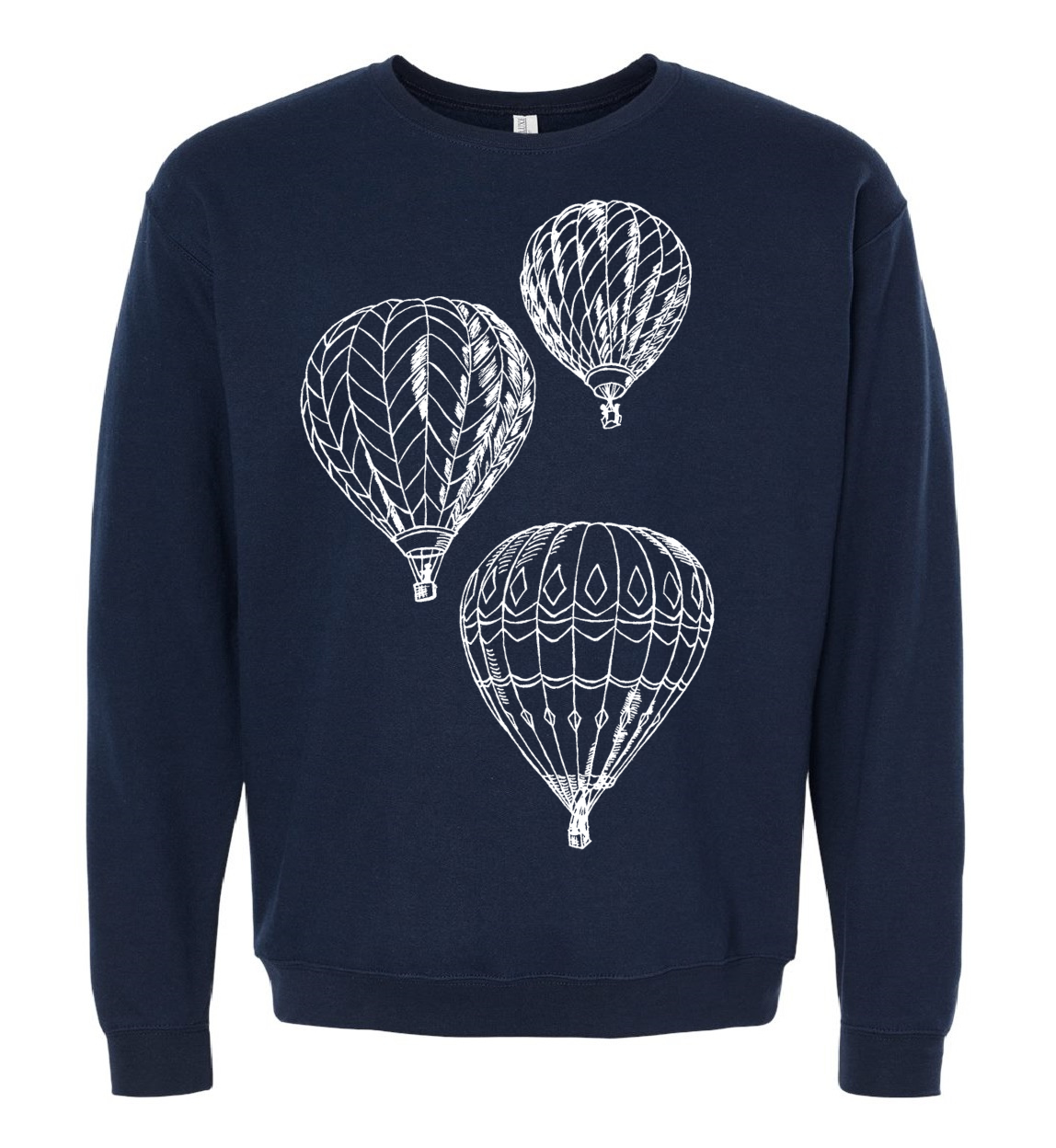 Hot Air Balloons Unisex Fleece Crewneck