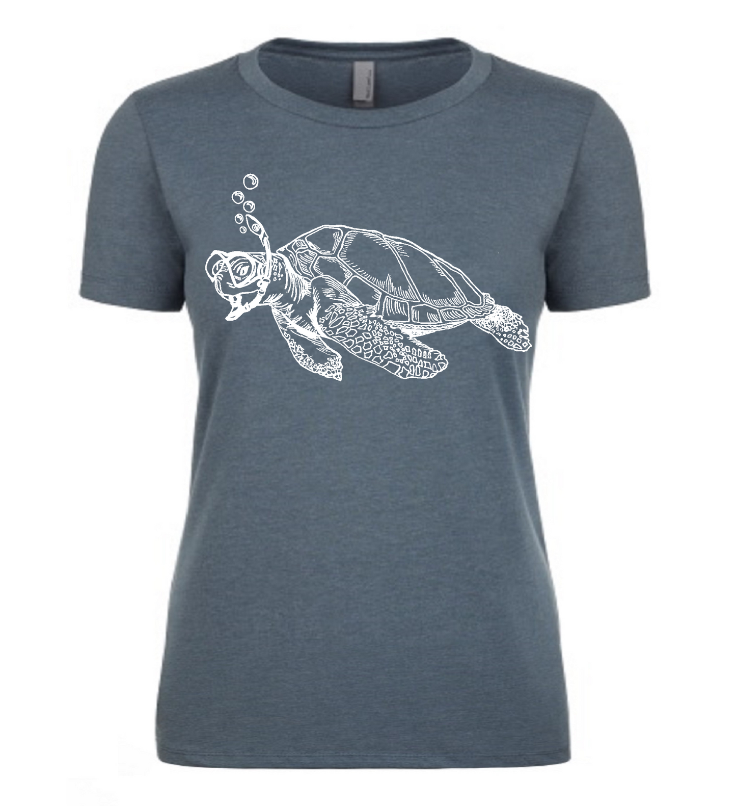 Snorkeling Sea Turtle Ladies T Shirt