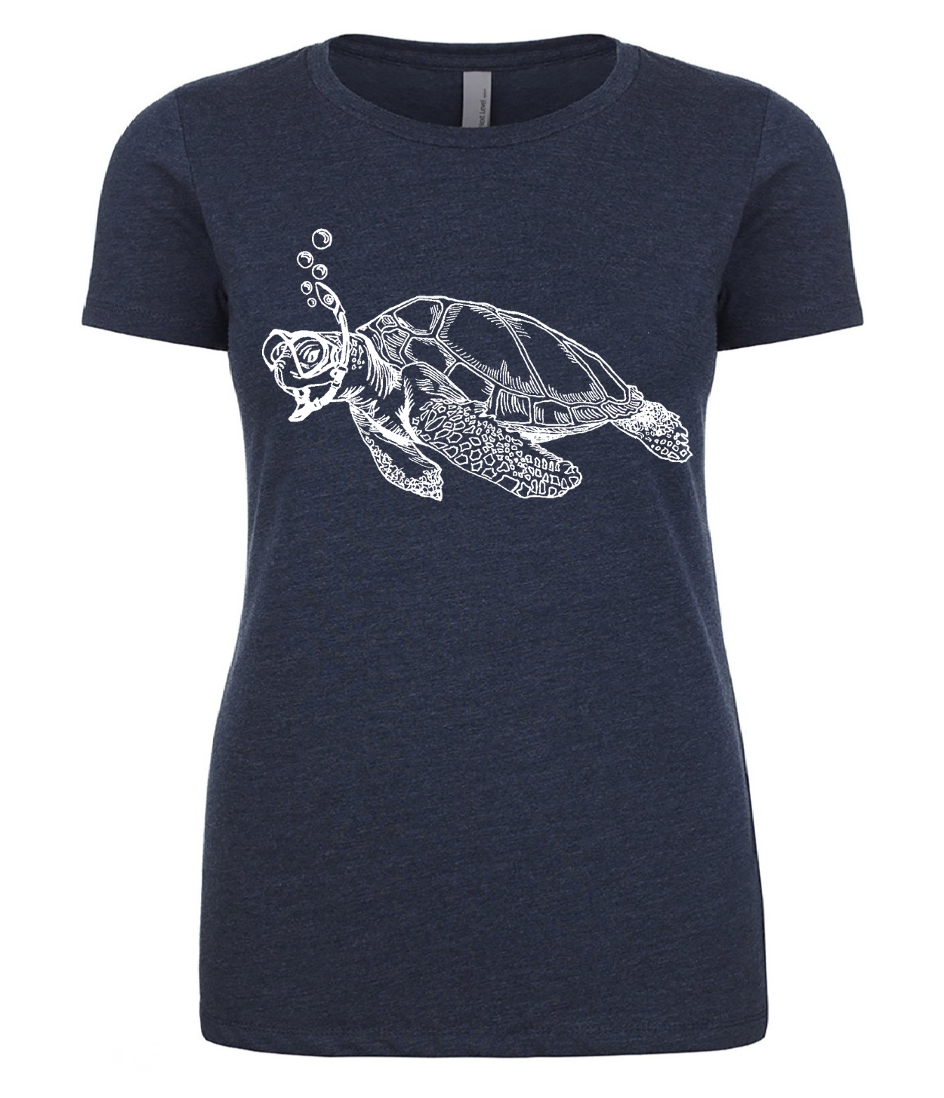 Snorkeling Sea Turtle Ladies T Shirt
