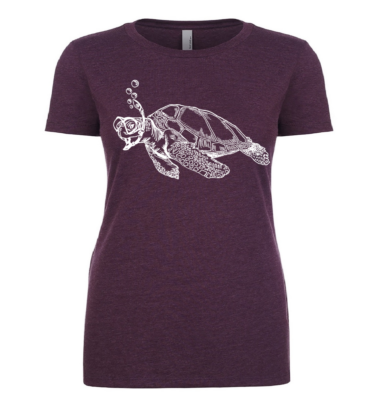 Snorkeling Sea Turtle Ladies T Shirt