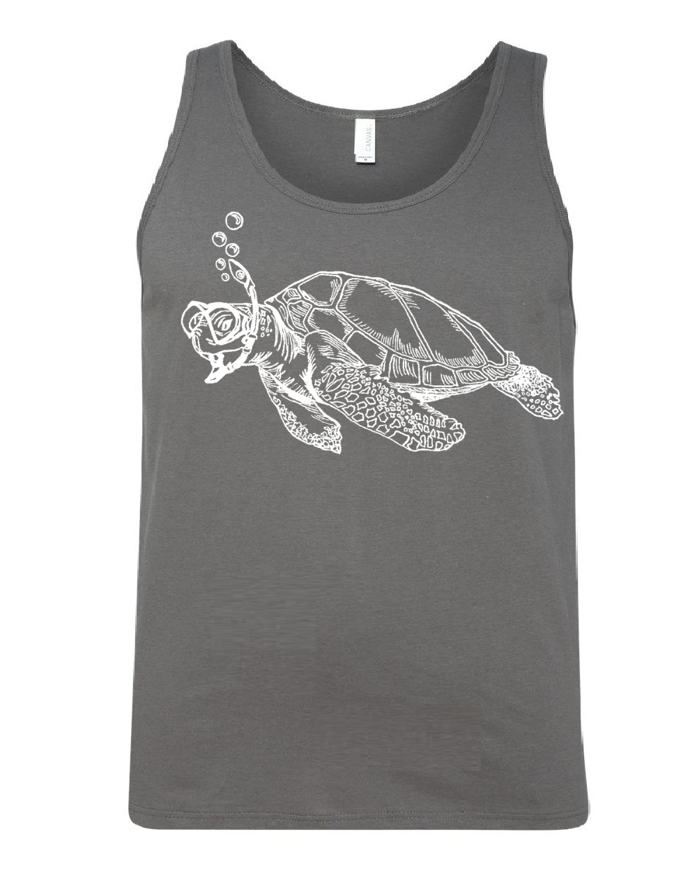 Snorkeling Turtle Unisex Tank Top