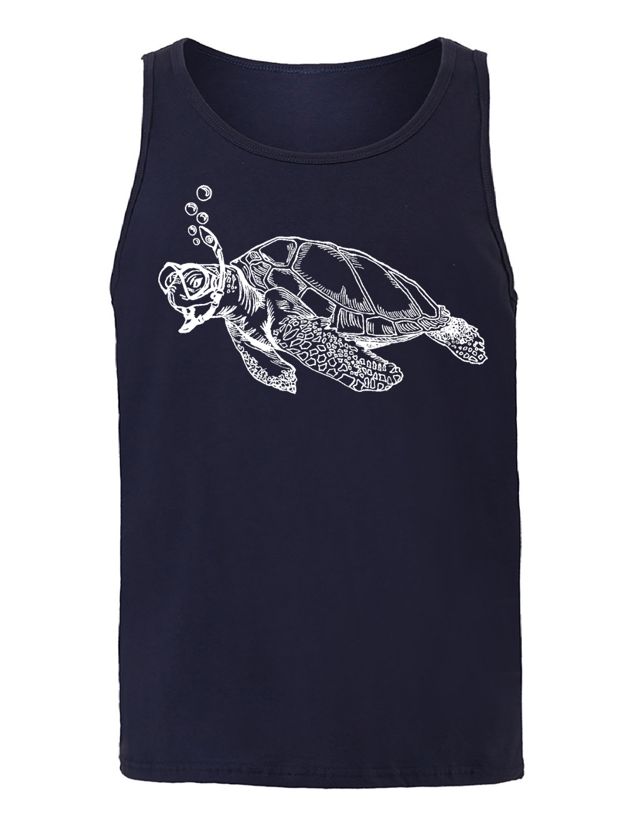 Snorkeling Turtle Unisex Tank Top