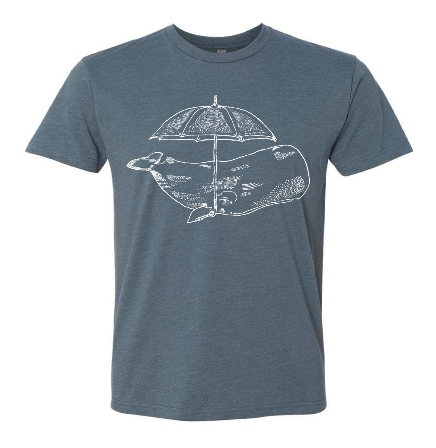 Whale with an Umbrella Unisex T Shirt