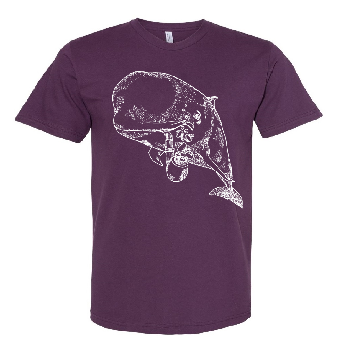Pilot Whale with a Pipe Unisex T Shirt