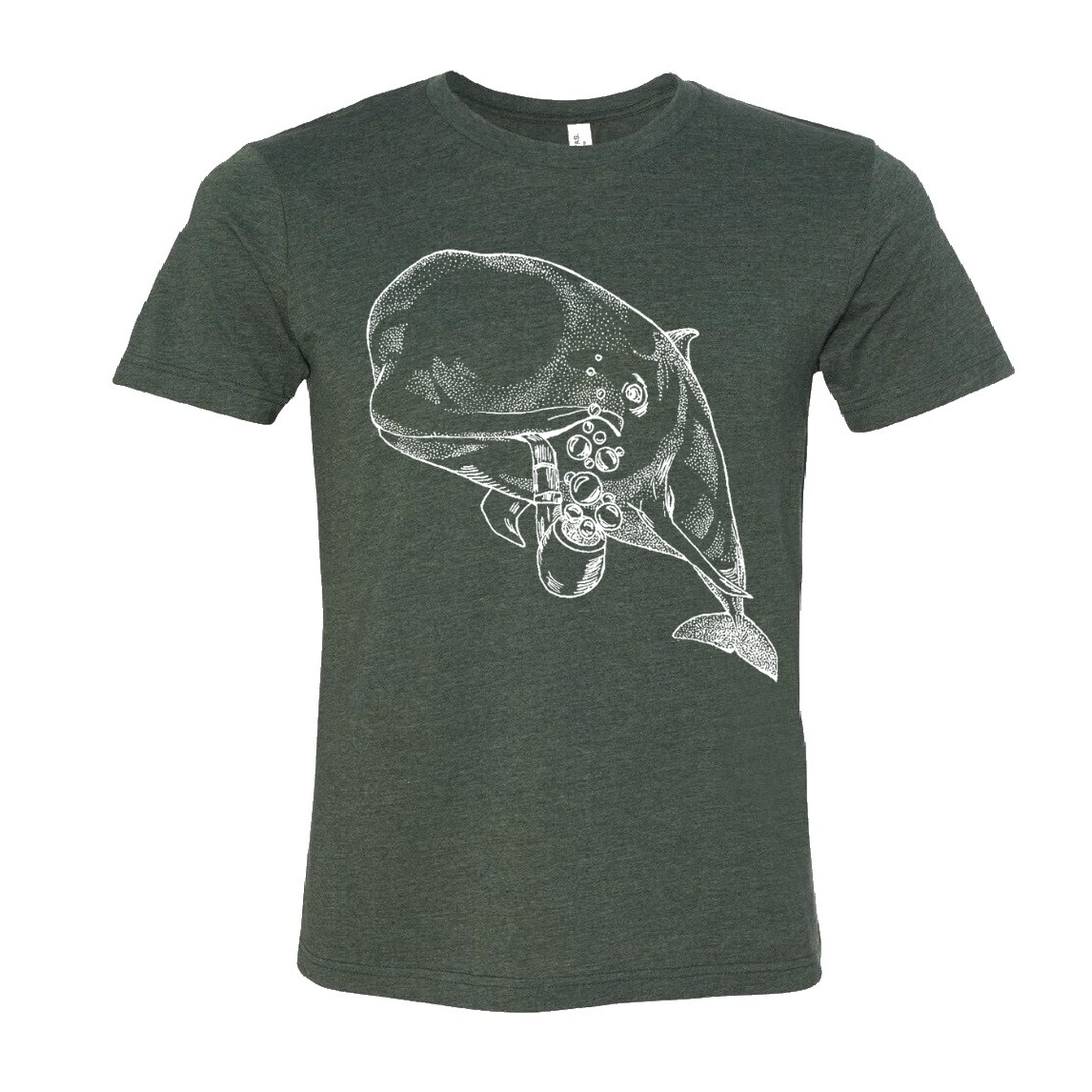 Pilot Whale with a Pipe Unisex T Shirt