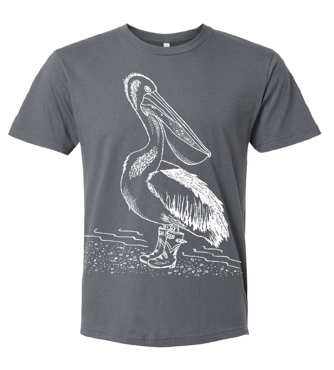 Pelican Wearing Rain Boots Unisex T Shirt