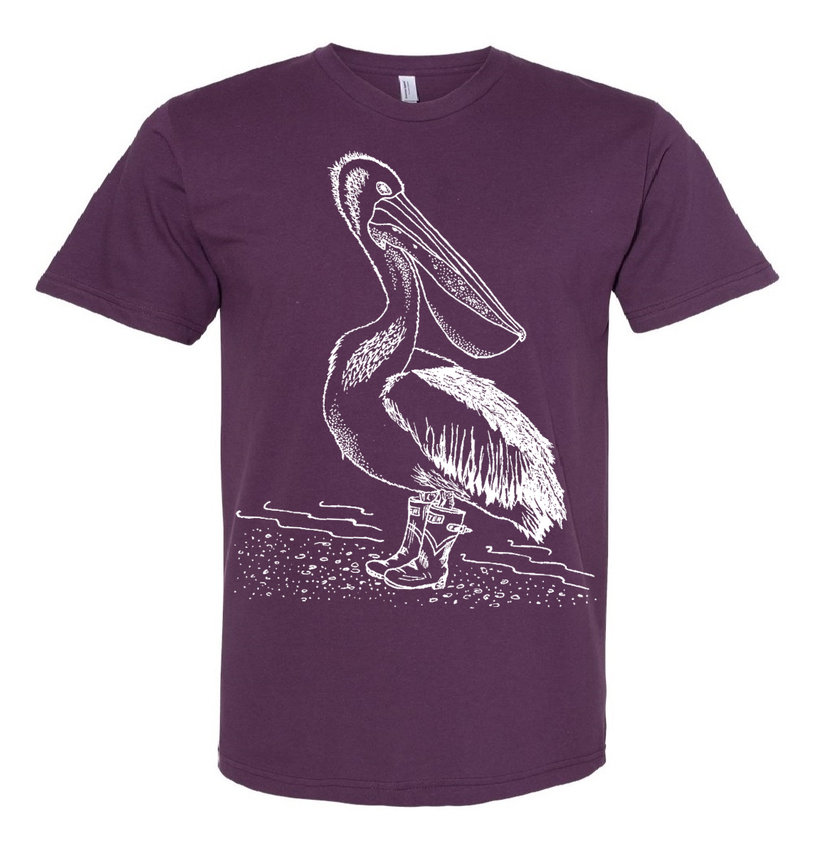 Pelican Wearing Rain Boots Unisex T Shirt