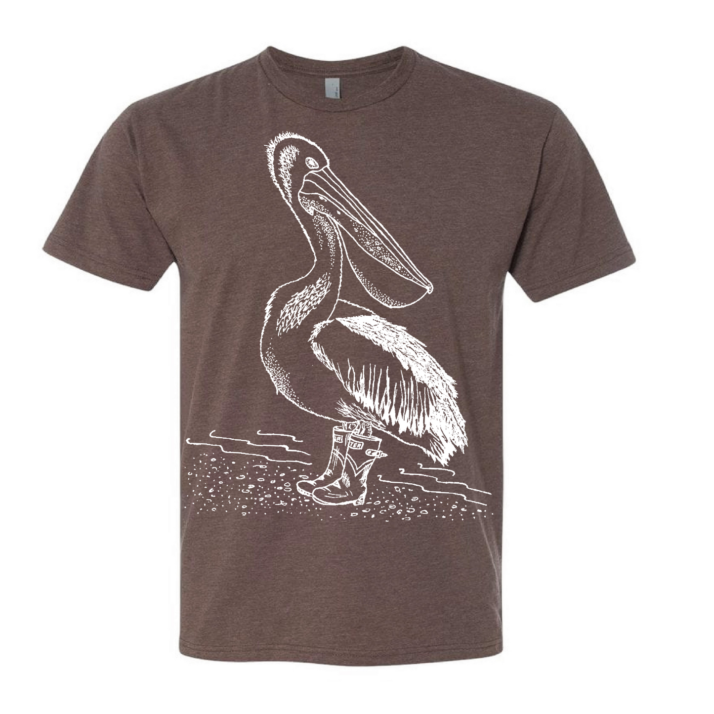 Pelican Wearing Rain Boots Unisex T Shirt