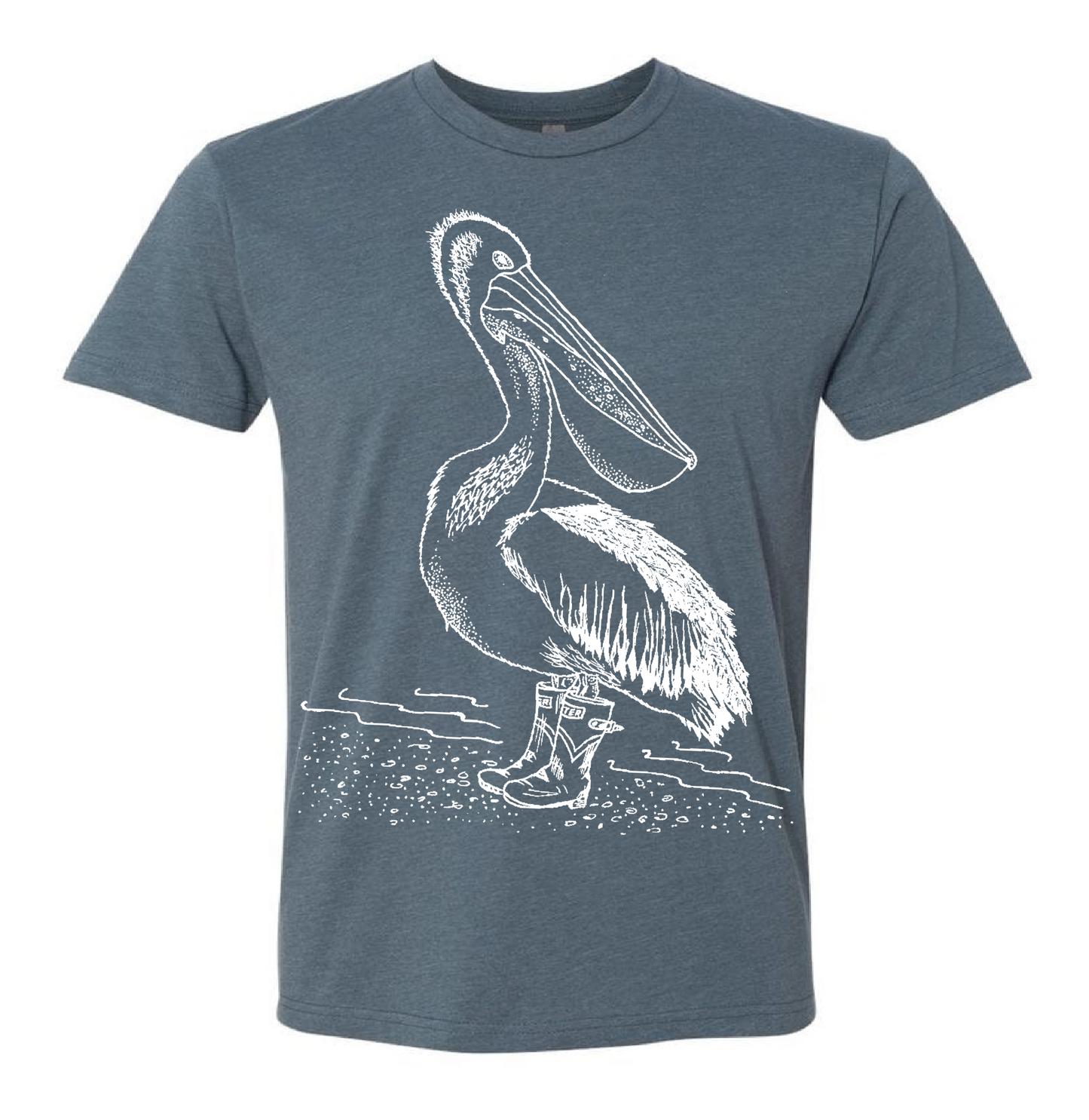 Pelican Wearing Rain Boots Unisex T Shirt