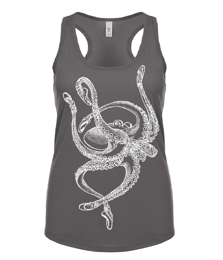 Octopus Ballet Dancer Ladies Tank Top