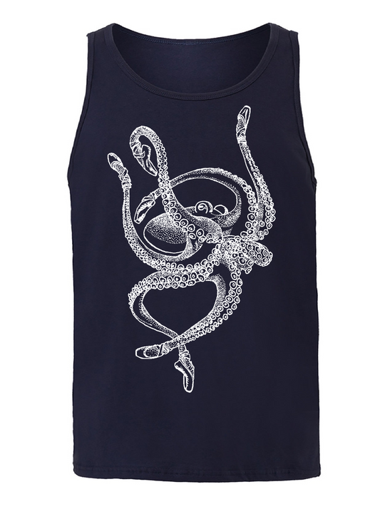 Octopus Ballet Dancer Unisex Tank Top
