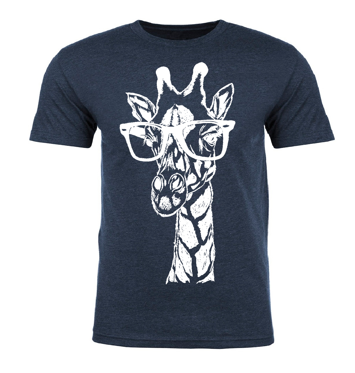 Giraffe Wearing Glasses Unisex T Shirt