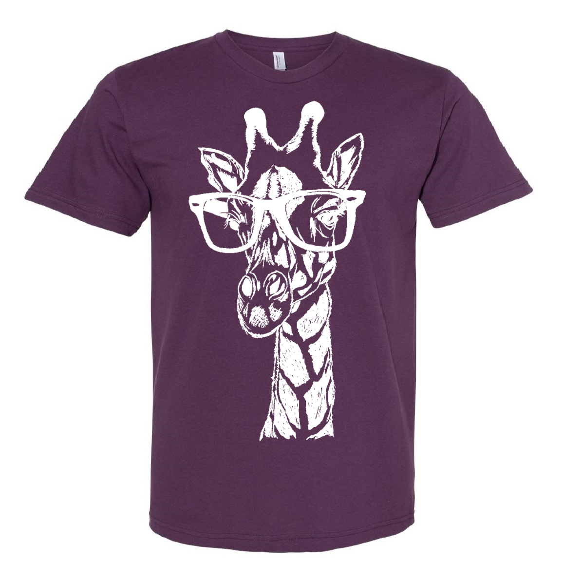 Giraffe Wearing Glasses Unisex T Shirt