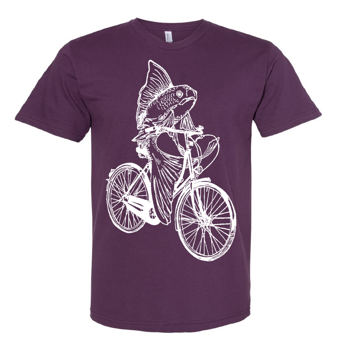 A Fish on a Bicycle Unisex T Shirt